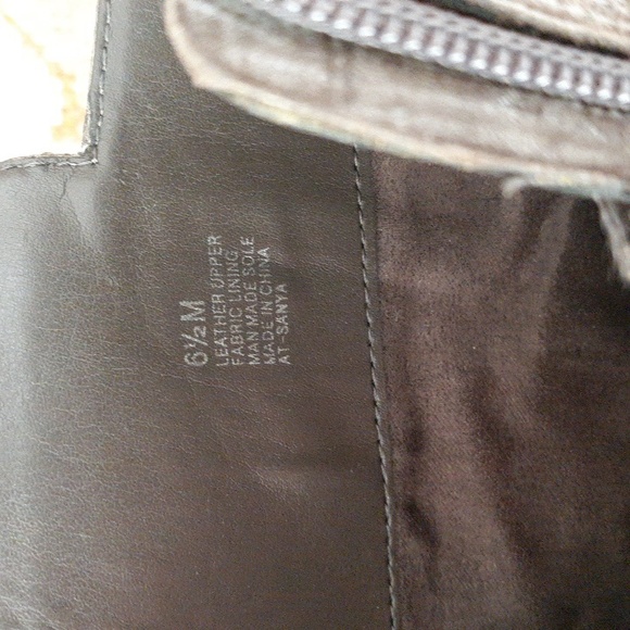 Arturo Chiang Sanya Gray Antiqued Leather Ankle Boots Size 6.5 - Picture 6 of 6